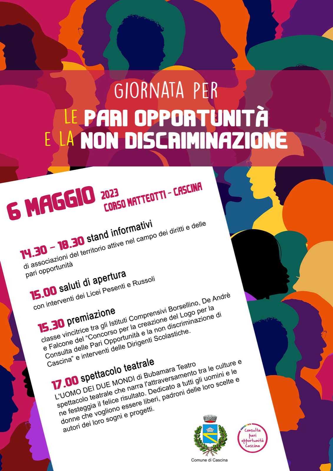 Giornata per le Pari Opportunità e la non discriminazione. 6 Maggio 2023