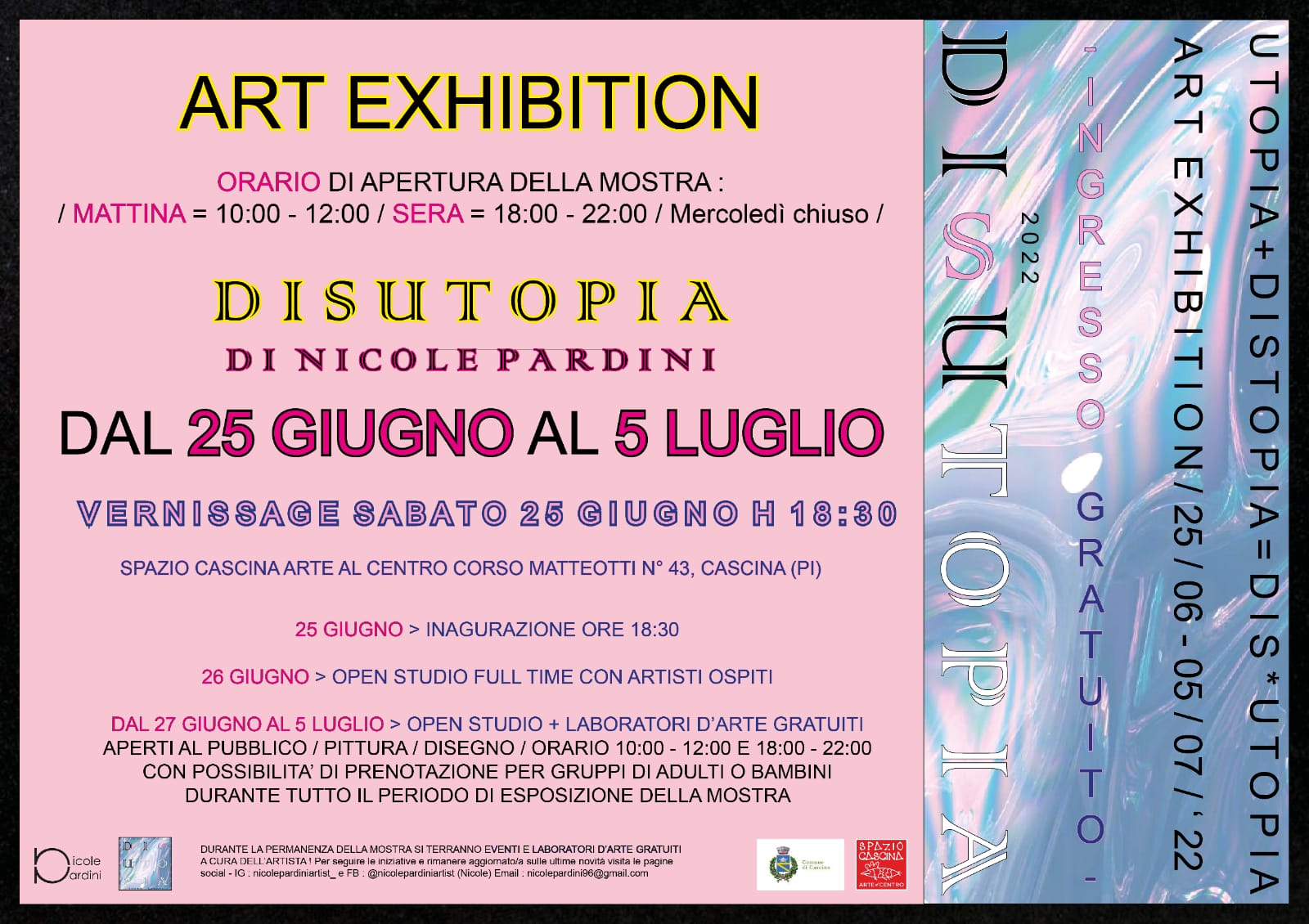 "DISUTOPIA" mostra a cura di Nicole Pardini