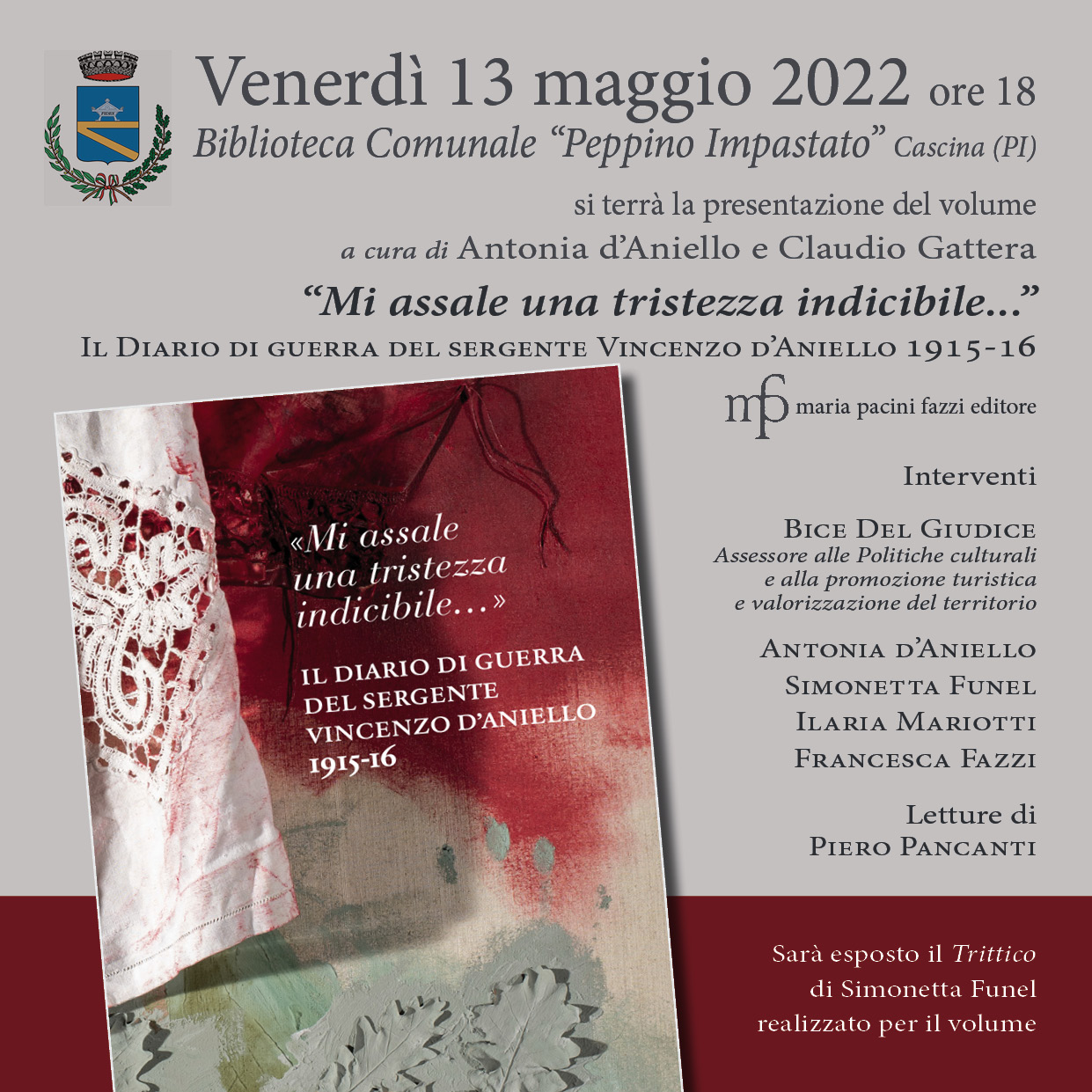 “Mi assale una tristezza indicibile” a cura di Antonia d’Aniello 