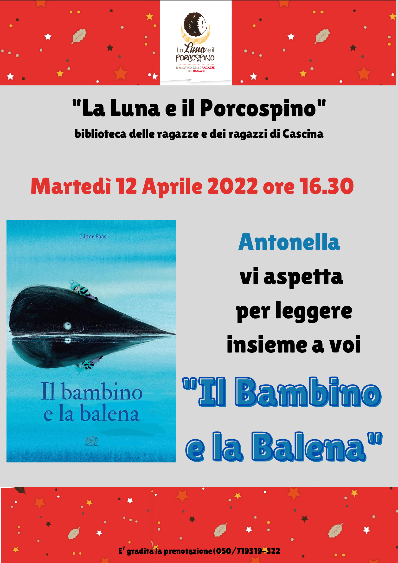 Il bambino e la balena...letture in biblioteca