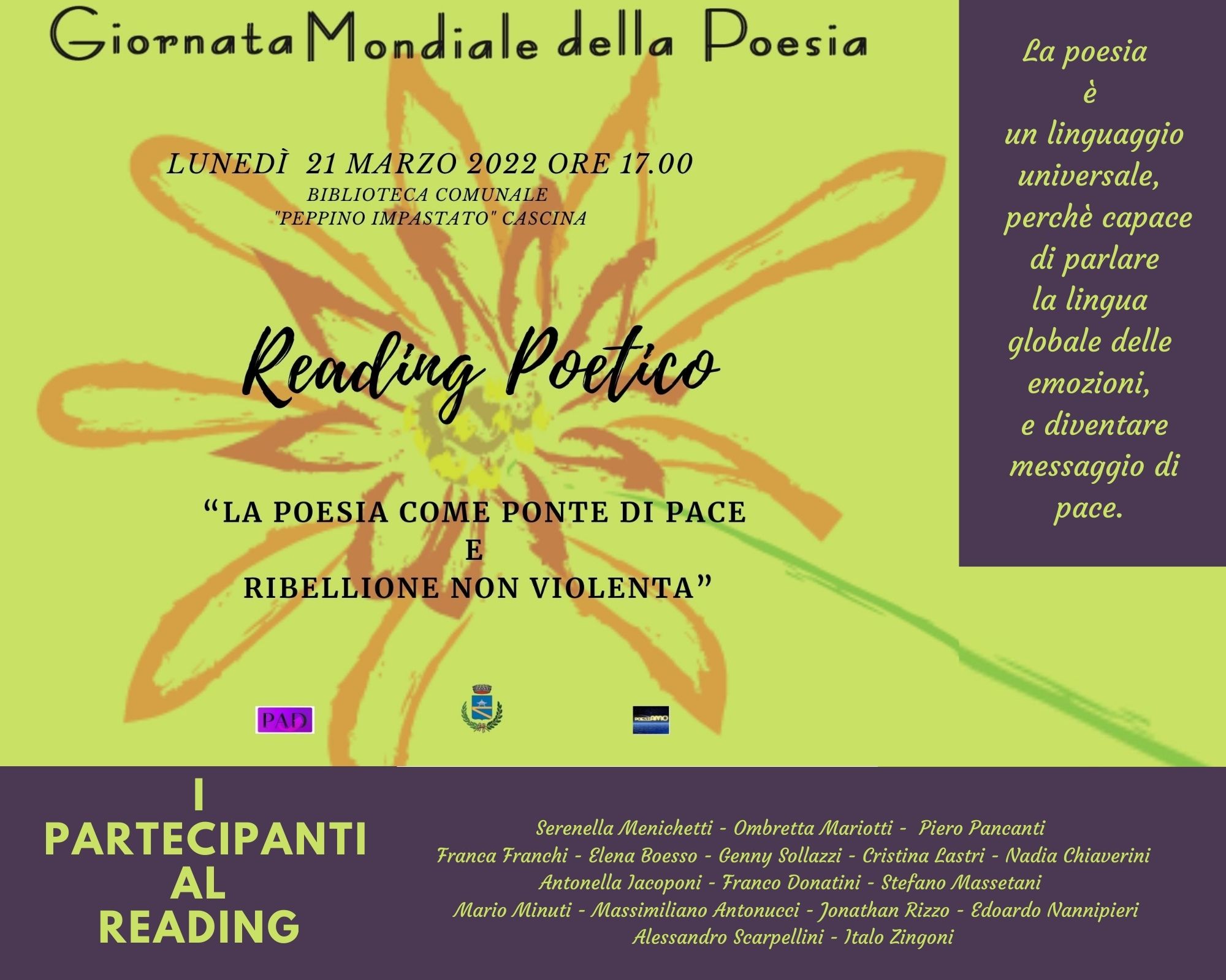 21 Marzo Giornata Mondiale della Poesia