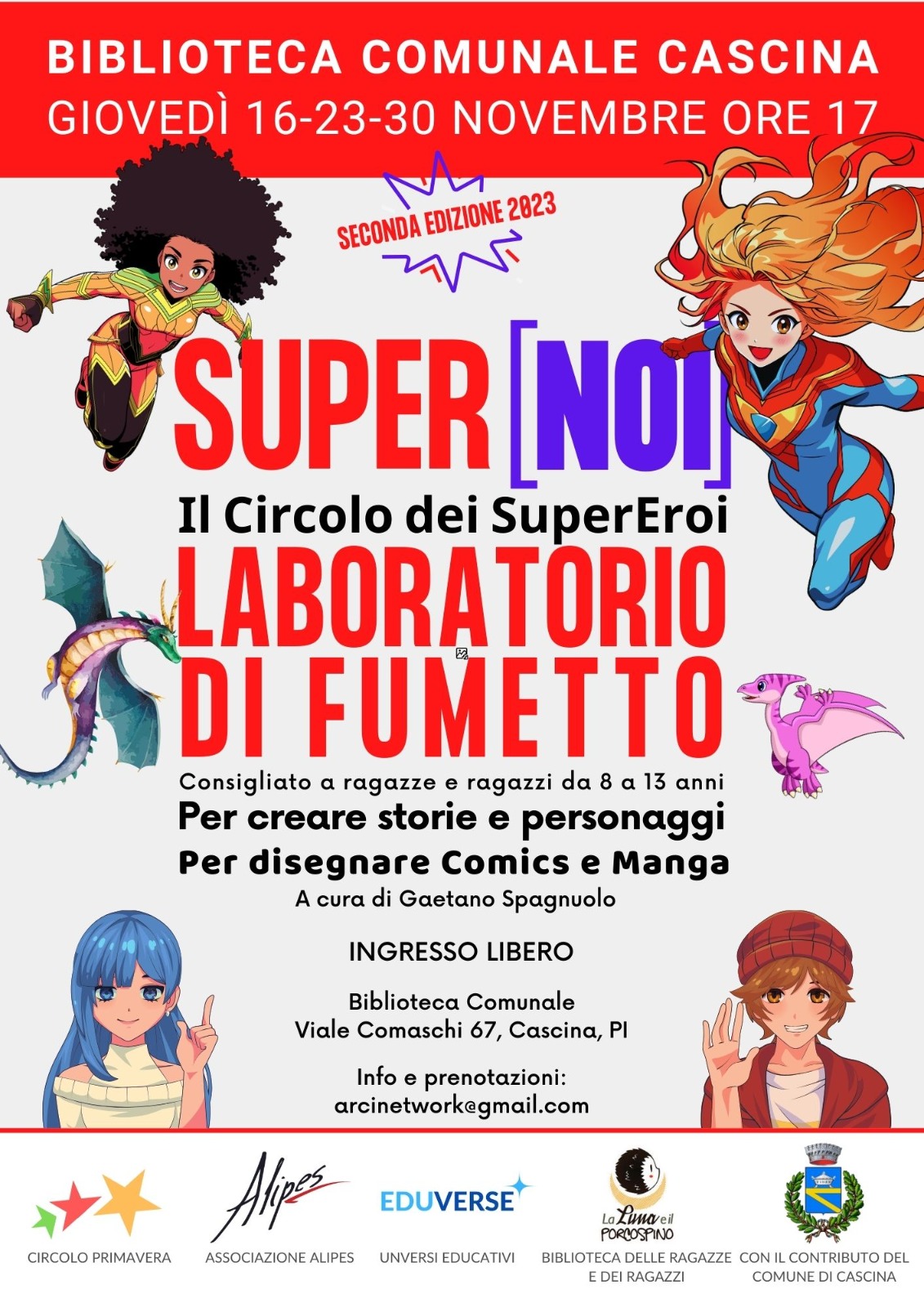 Super-Noi: Super-Eroi in Biblioteca! Torna il laboratorio di fumetto