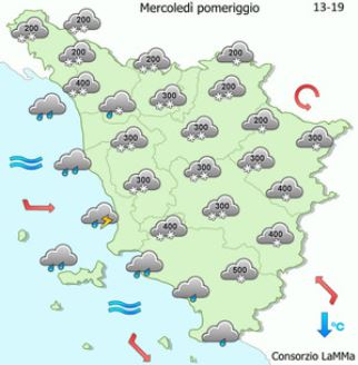 Neve, criticità gialla per mercoledì 30 gennaio